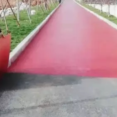 石家庄​ 彩色路面喷涂翻新是一种低成本